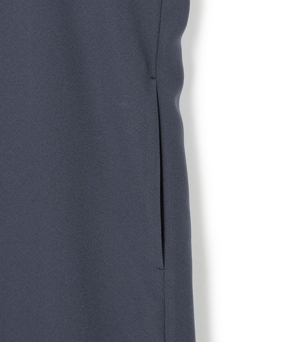 ICB 【WEB限定】FluidBackSatin ニット衿シャツワンピース 