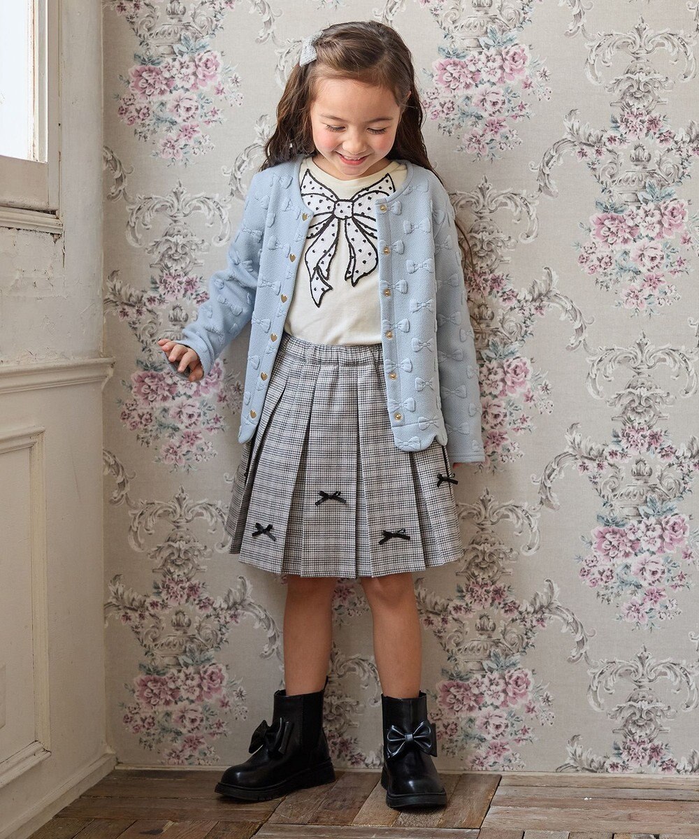 ANY KIDS リボンプリーツスカパン 