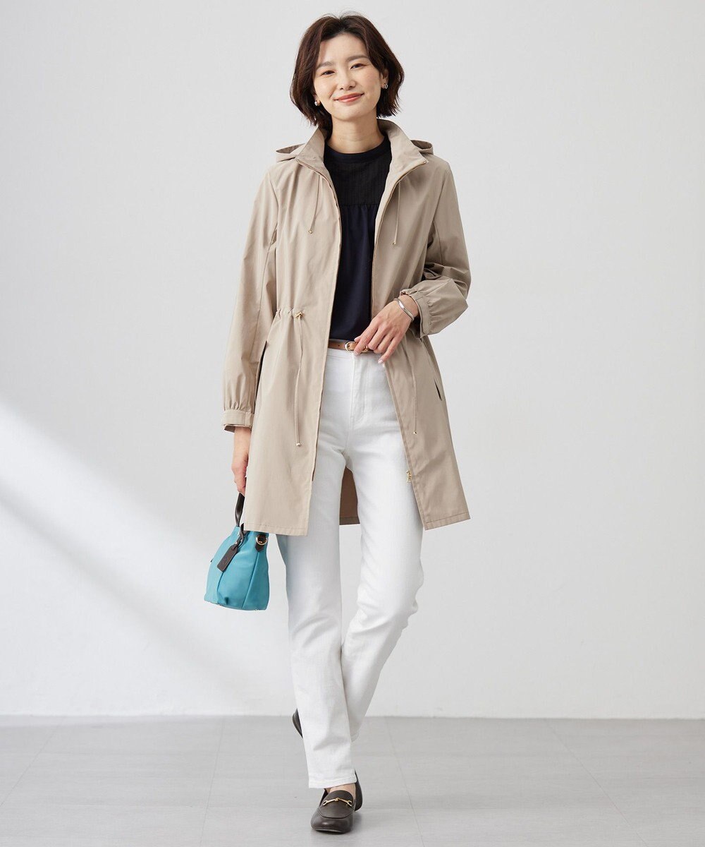 J.PRESS LADIES L 【洗える】プレーティングジャージー モックネックカットソー 