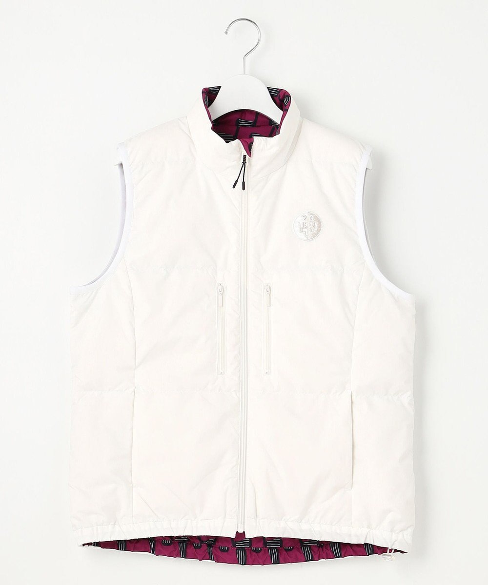 23区GOLF 【WOMEN】【撥水・ストレッチ】リバーシブル ダウンベスト 