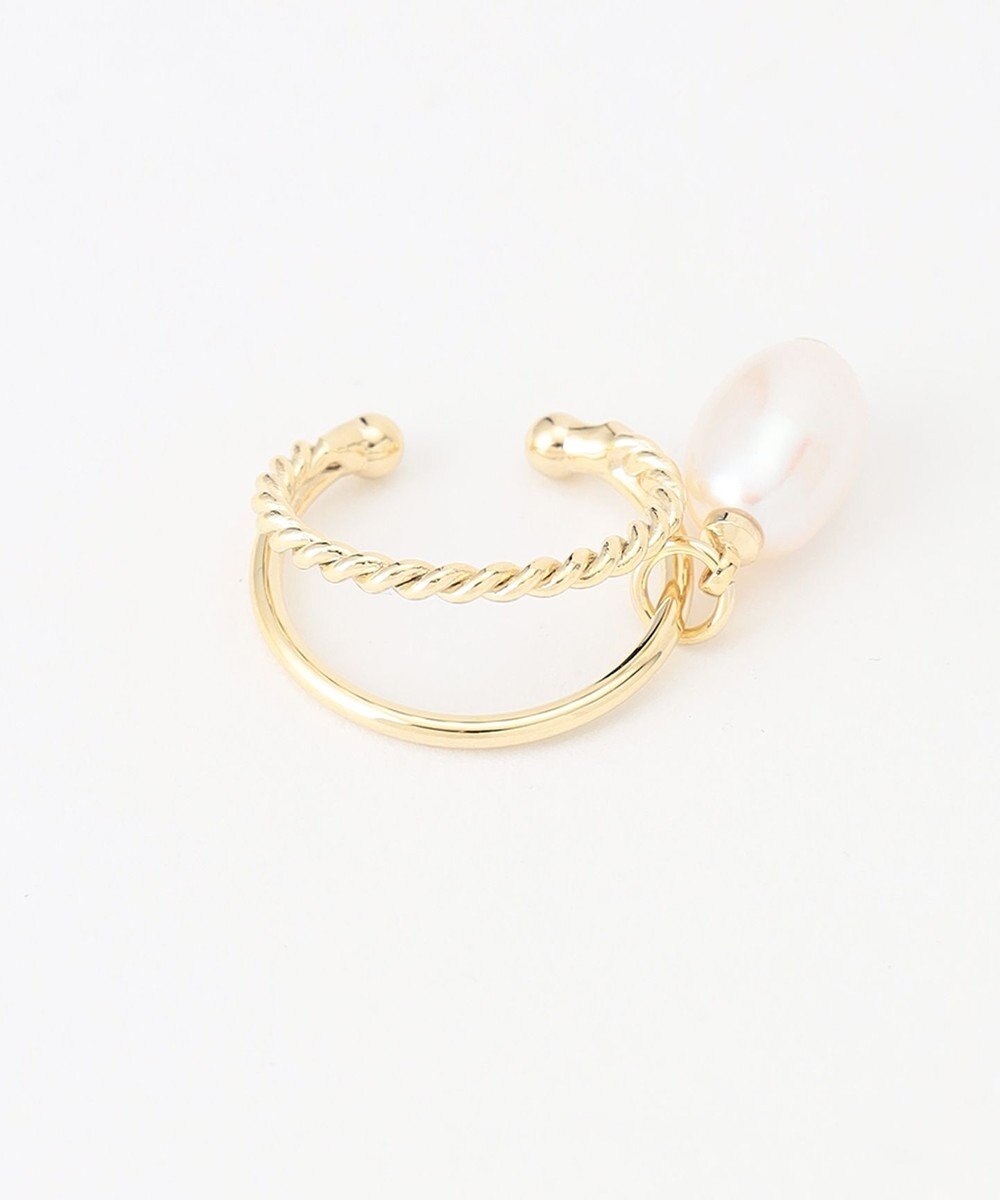 J.PRESS LADIES 【WEB限定】2way 淡水パール イヤカフ リング 