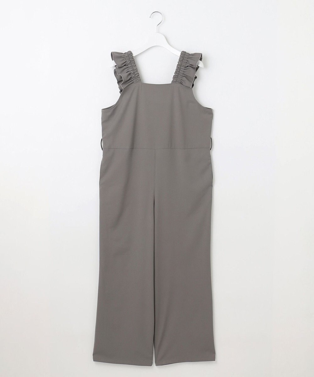 Feroux 【洗える】ショルダーフリル オールインワン 