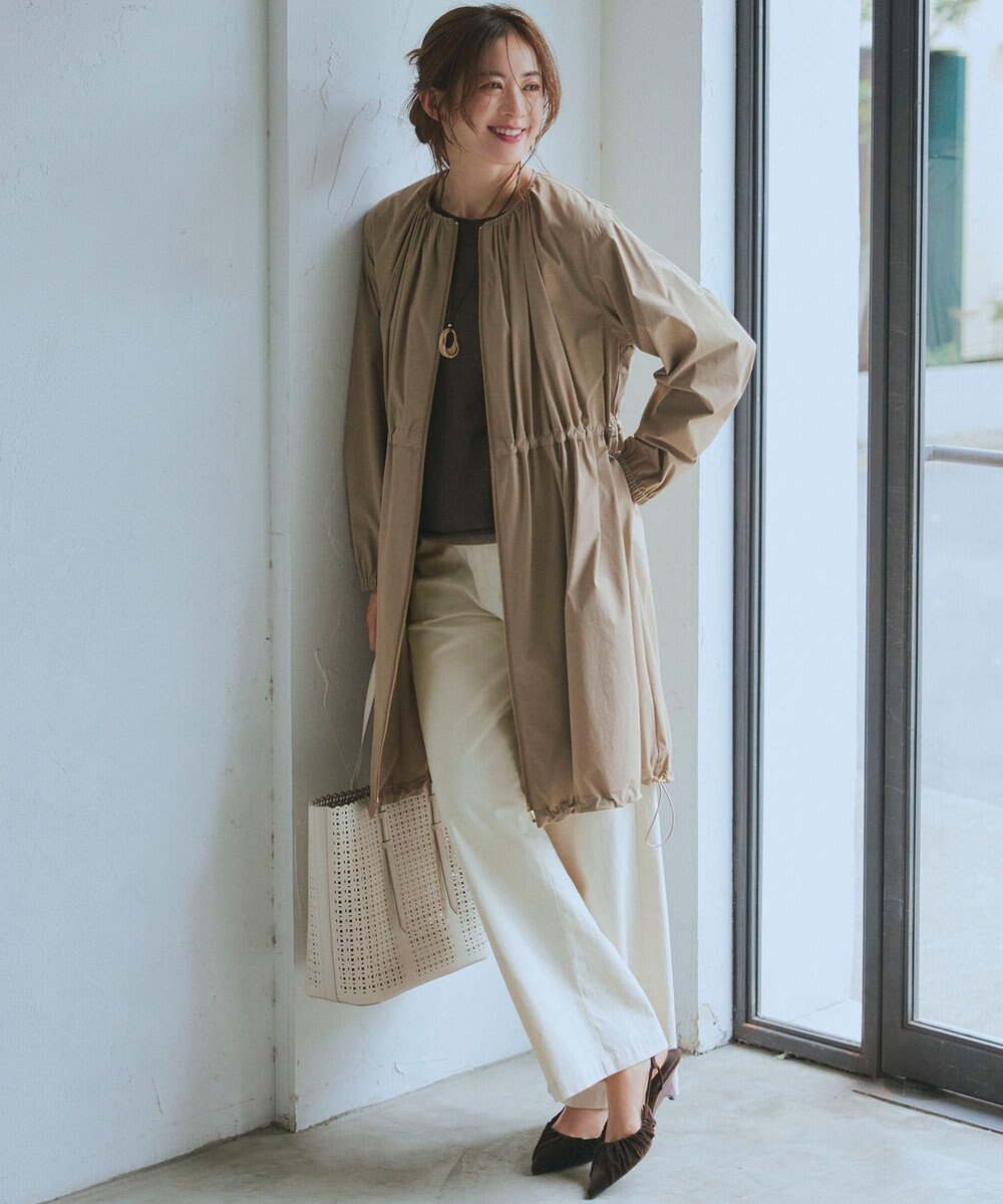 23区 【洗える】ピュアリネン ワイド ニット 