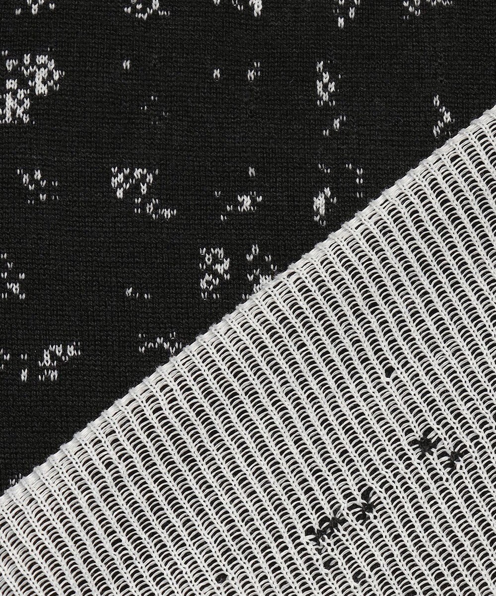 JOSEPH HOMME ドローイングブレイドジャガード　クルーネック長袖ニット 