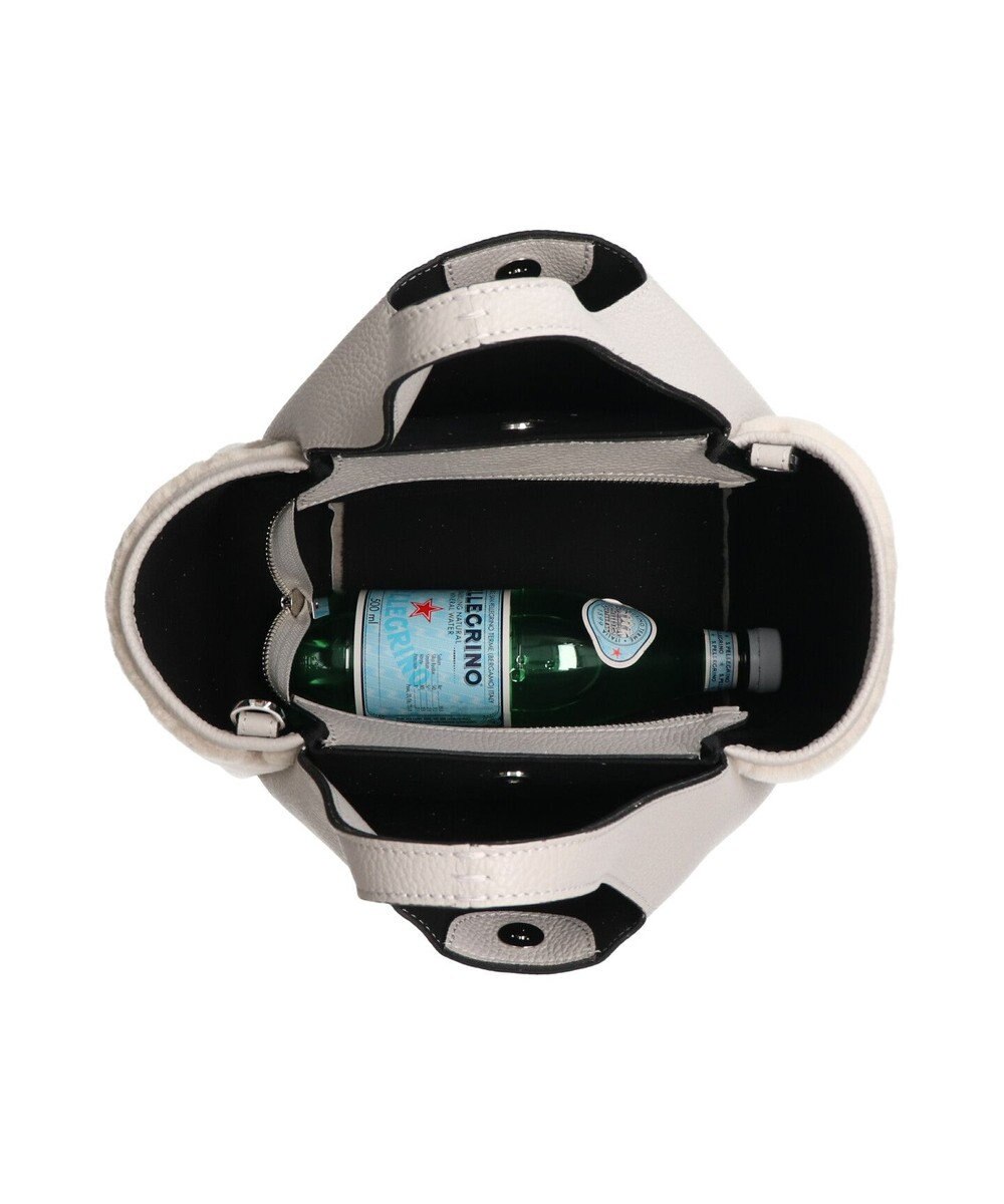 INTER-CHAUSSURES 【RIPANI】ムートンコンビレザーハンドバッグ 