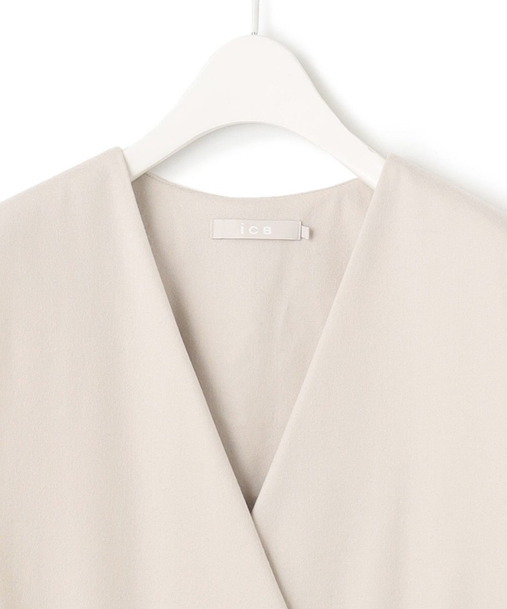 ICB 【洗える】 ウールミルドサキソニー 2WAYワンピース 