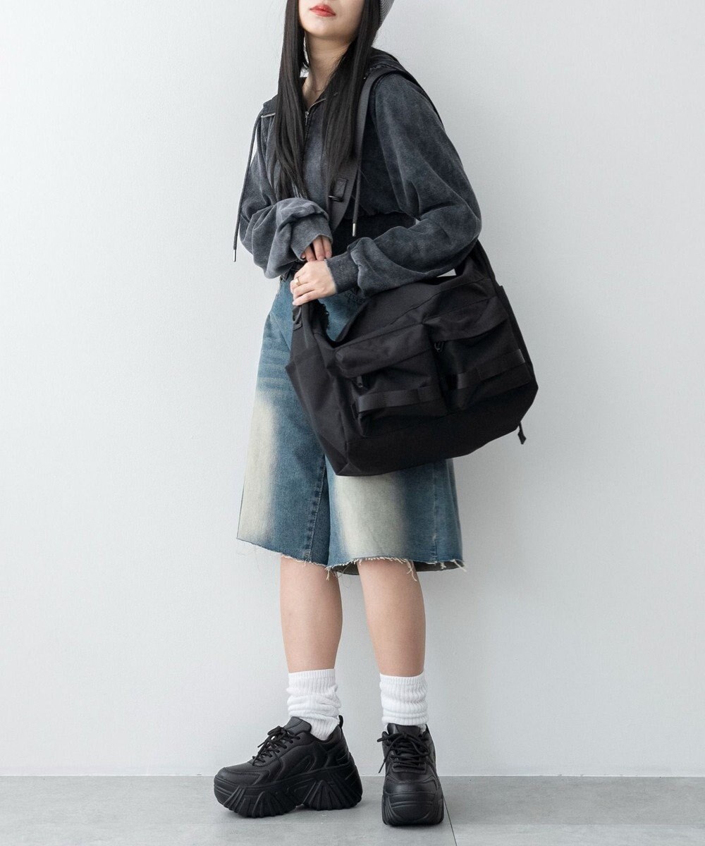 WEGO 【ユニセックス着用ITEM】立体ポケットBIGショルダー 