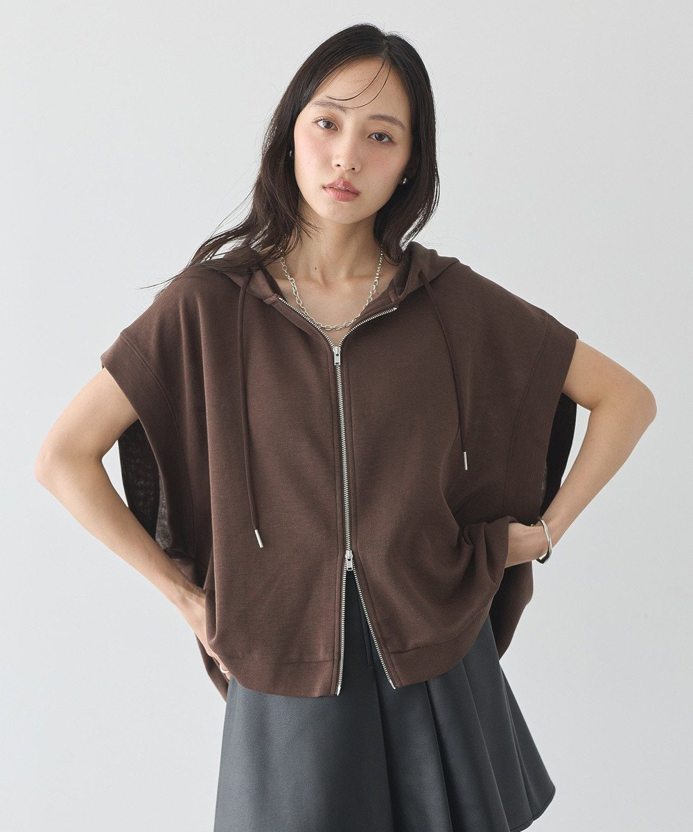 earth music&ecology シアーダンボールフーディーベスト 