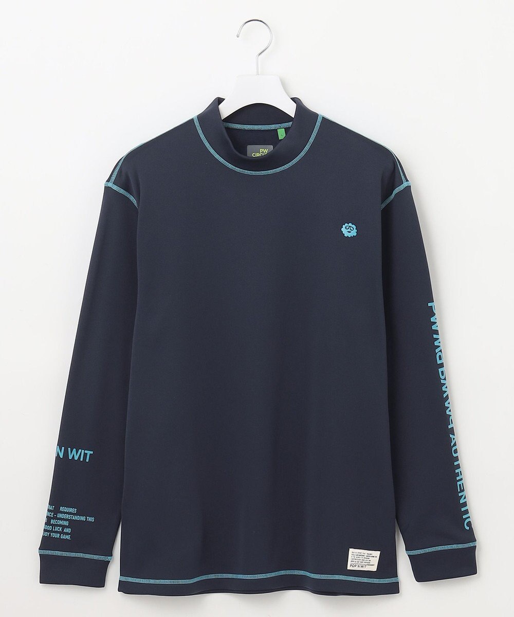 PW CIRCULUS 【裏起毛/防寒】【MEN】ステッチポイント モックネック 