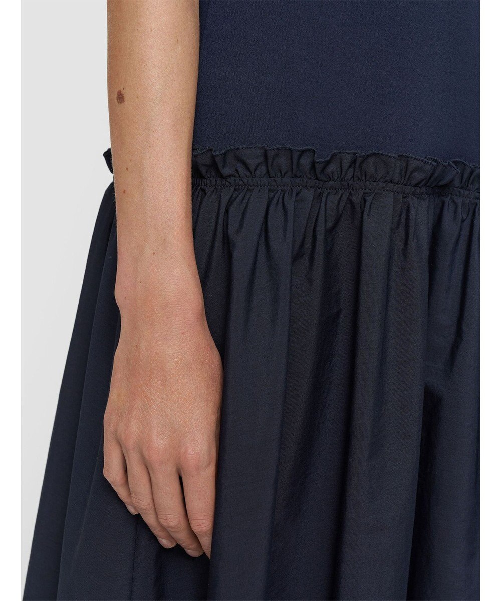 JOSEPH 【洗える】ポプリンジャージー　キャップスリーブドレス 