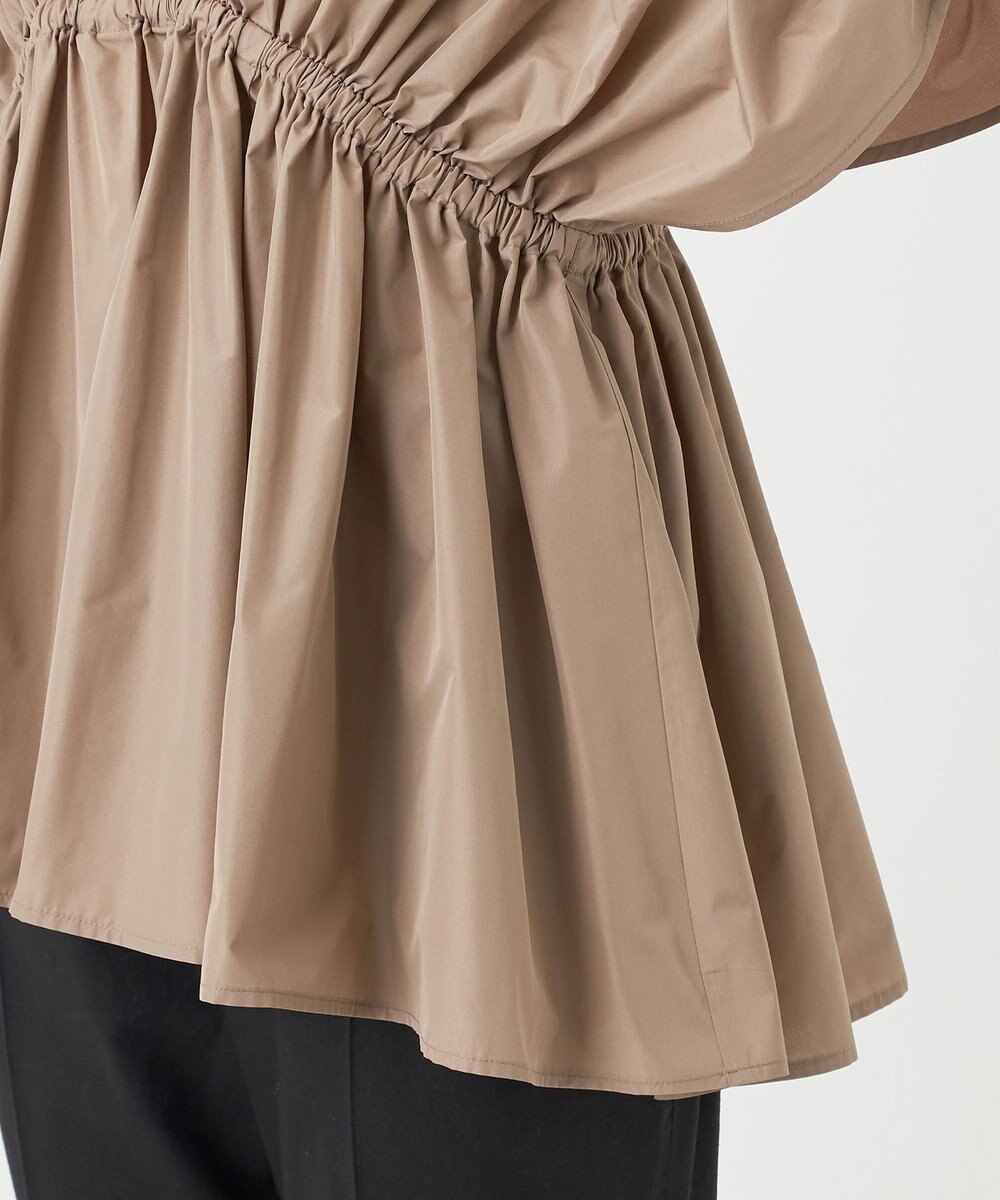 23区 S 【R(アール)】シルクタフタ ギャザーブラウス 