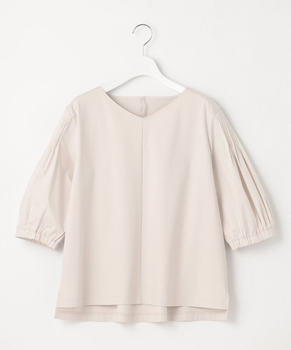 23区 L 【新色追加/洗える】スムースデザイン パフスリーブ カットソー 