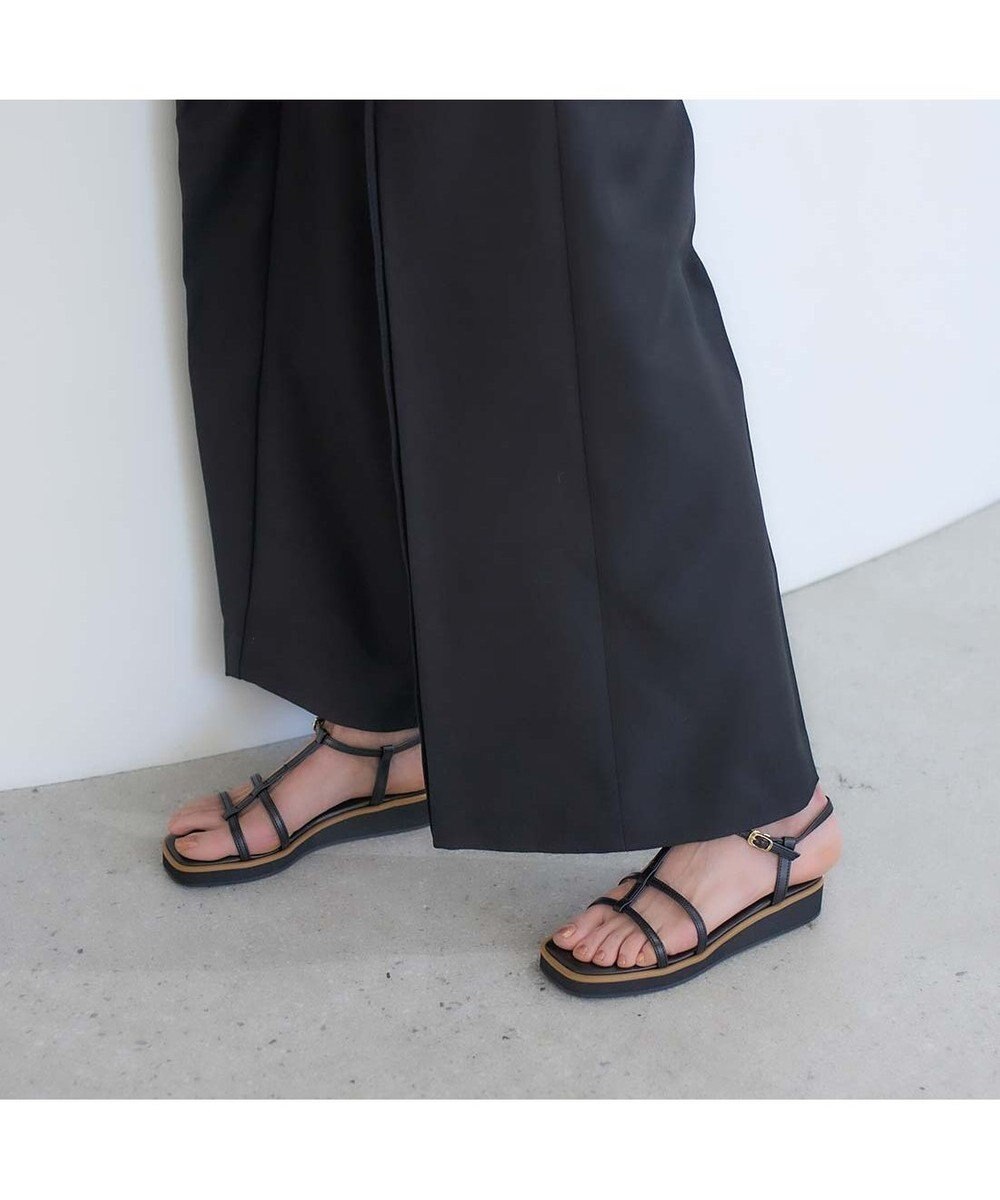 MODE ET JACOMO <carino>厚底Tストラップサンダル 