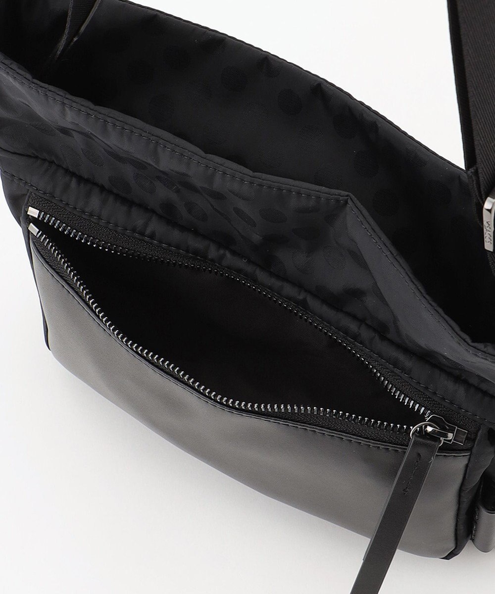 Y'SACCS はっ水ドットジャカード リサイクルレザーコンビ ショルダー 