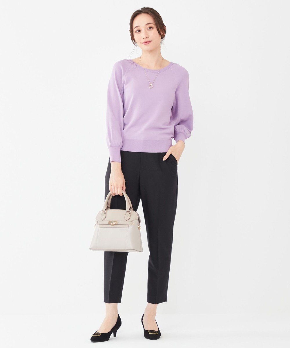 ANY SIS 【洗える】タックポイント ニット 