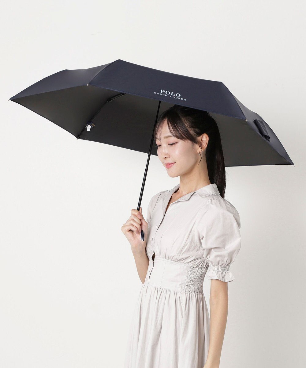 MOONBAT 【遮熱・遮光】POLO RALPH LAUREN(ポロ ラルフローレン)CORE DENIM BEAR ポロベア 晴雨兼用 雨傘  折りたたみ傘 