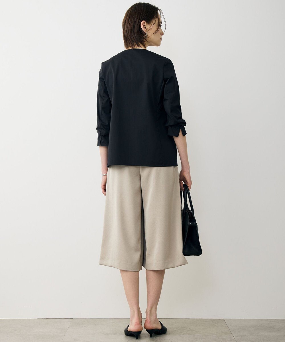 ICB L ワッシャーダルサテン ニーショーツ 