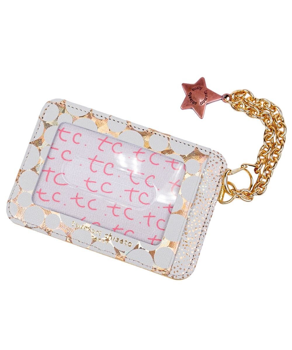 tsumori chisato CARRY 新マルチドット パスケース 定期入れ 【キラキラでかわいい！本革のやわらかな風合い】 