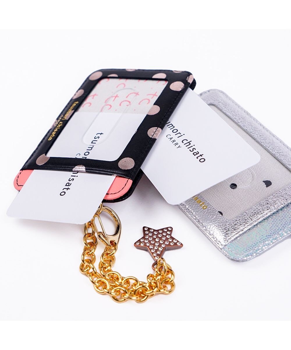 tsumori chisato CARRY 新マルチドット パスケース 定期入れ 【キラキラでかわいい！本革のやわらかな風合い】 