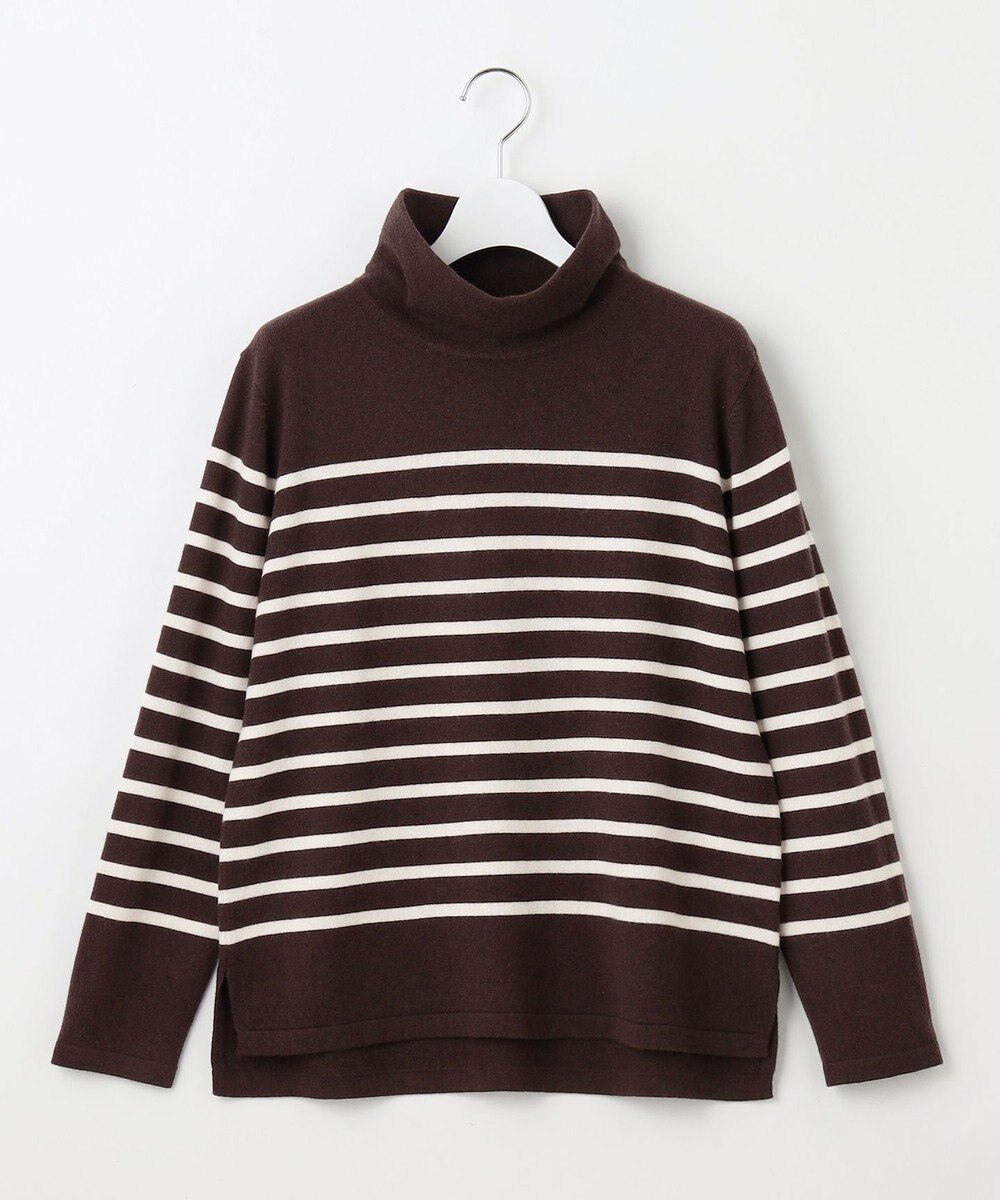 J.PRESS LADIES S 【洗える】SEMI WORSTED WOOL バスクボーダー ニット 