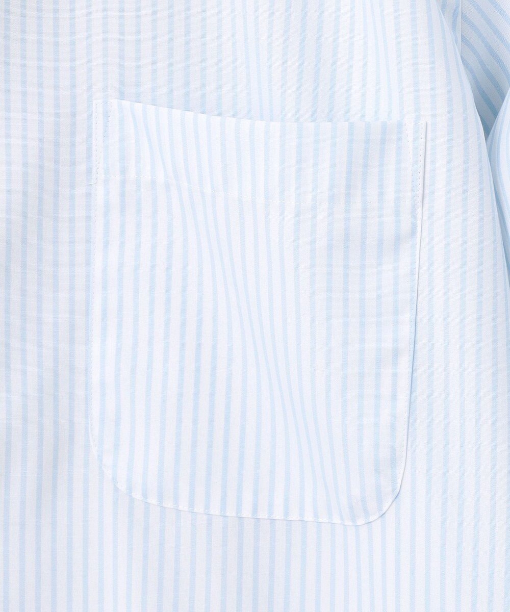 GOTAIRIKU 【形態安定】PREMIUMPLEATS_セミワイドカラー 通年ドレスシャツ（ストライプ） 