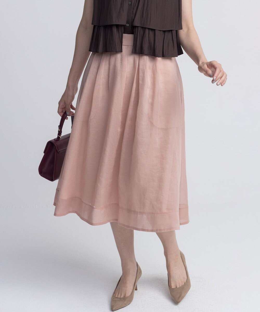 組曲 S 【WEB限定】シアーボイルタックフレア スカート 