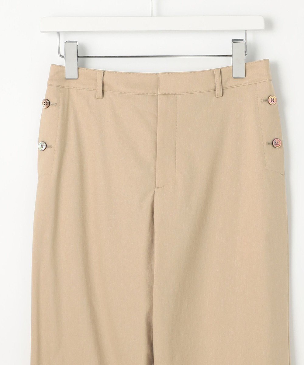 J.PRESS LADIES S 【セットアップ対応・洗える】セルロースリネンストレッチ ワイド パンツ 