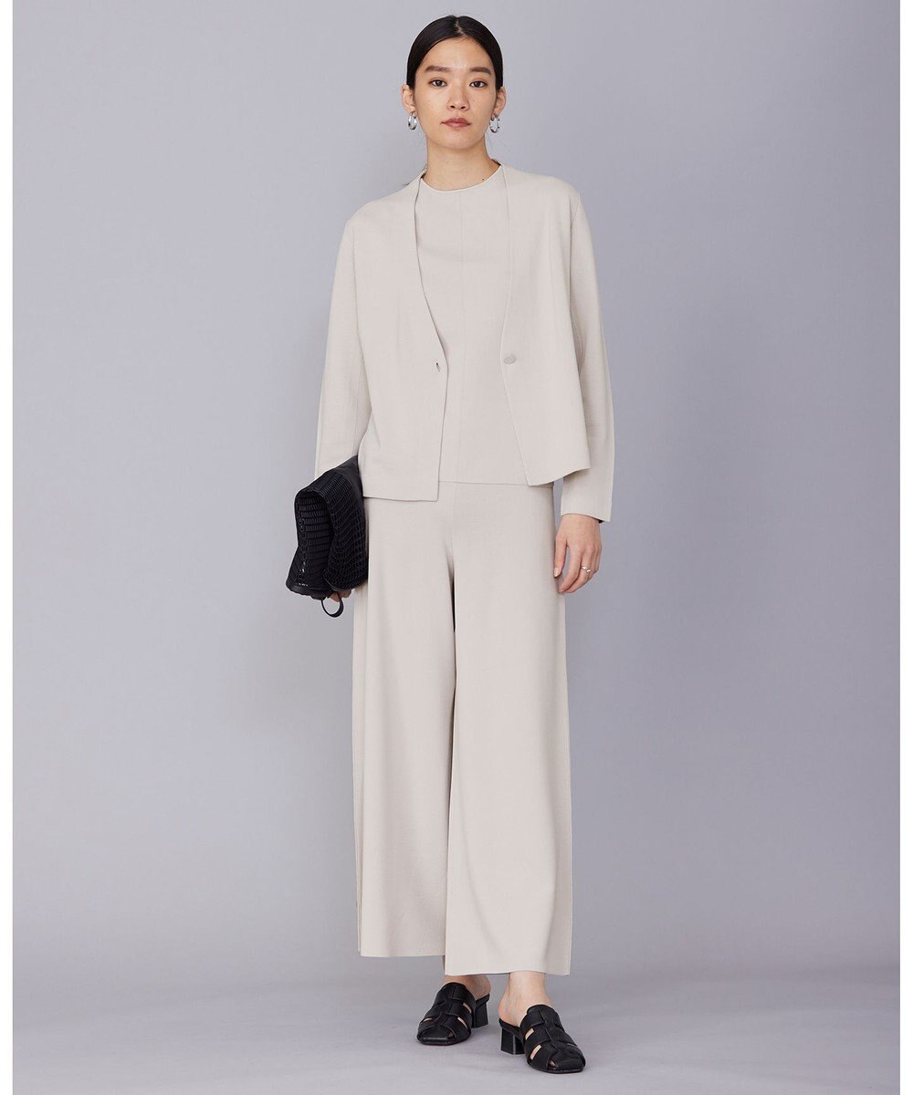 ICB 【洗える】ハイゲージスムース スリーブレスプルオーバー 