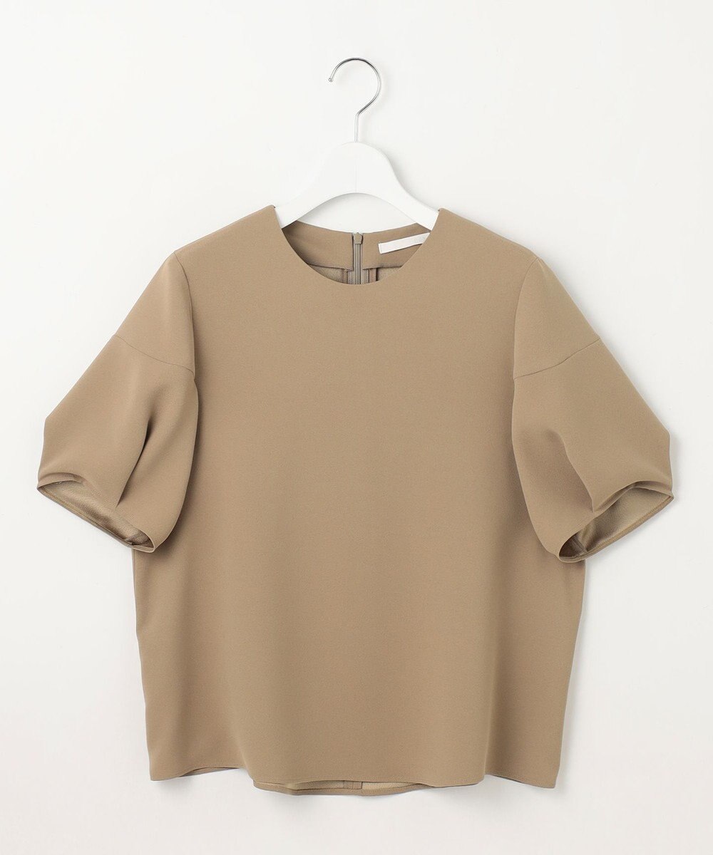 自由区 【SHIHOさんコラボ・洗える】バックサテンジョーゼット ブラウス 