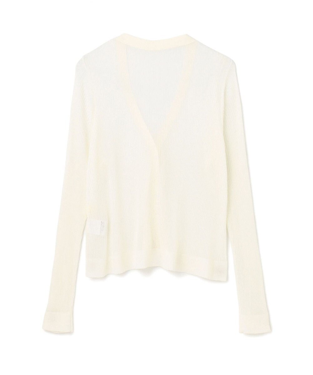 GRACE CONTINENTAL リブシアーニットカーディガン 