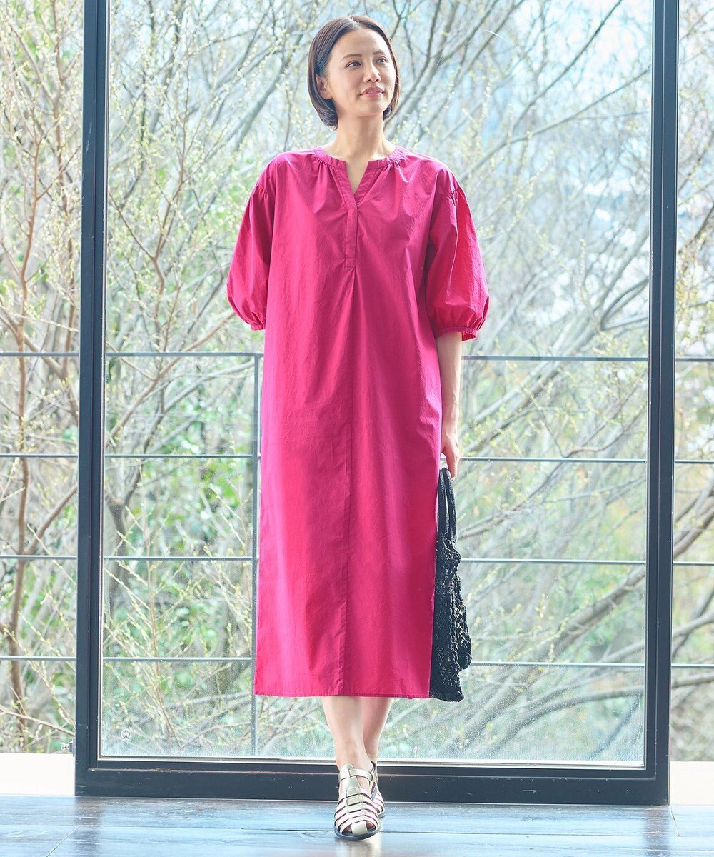 自由区 【洗える・XSサイズあり】タイプライターピースダイ ワンピース 