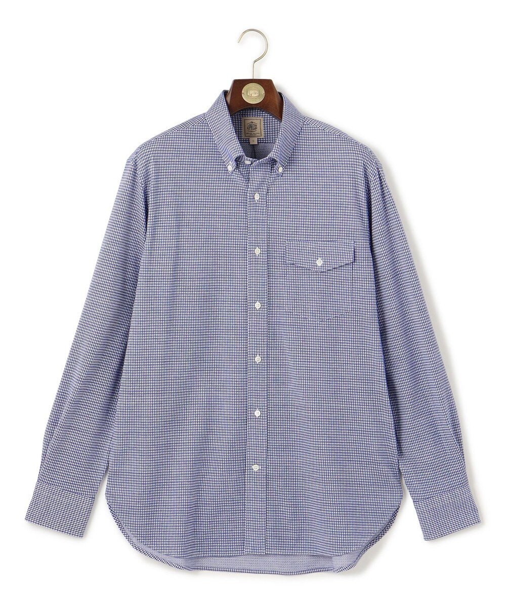 J.PRESS MEN ギンガムネルジャージ シャツ/B.D 