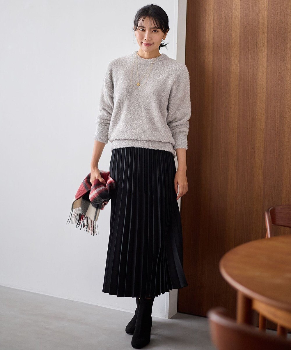 ANY 【大好評につき新色登場/洗濯機可/ウエストゴム】プリーツスカート 