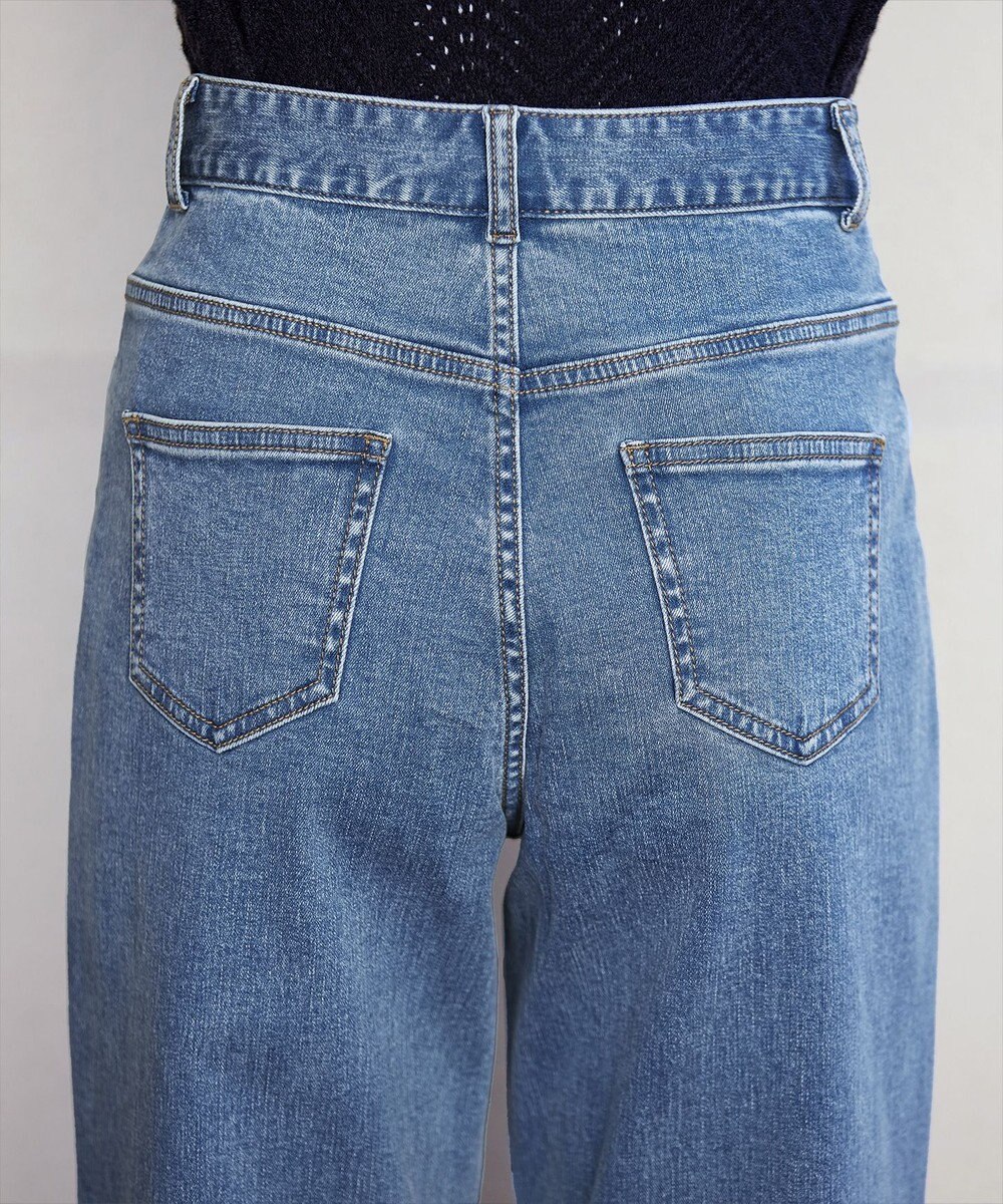 Tiaclasse 【安田美沙子さん/小倉優子さん着用】【洗える】ストレッチワイドデニム 