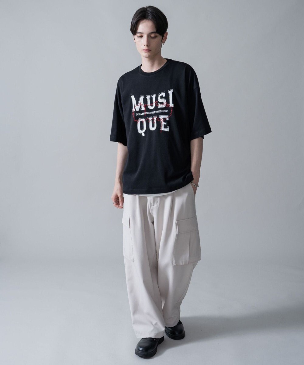 WEGO オフステッチグラフィックT（SS） 