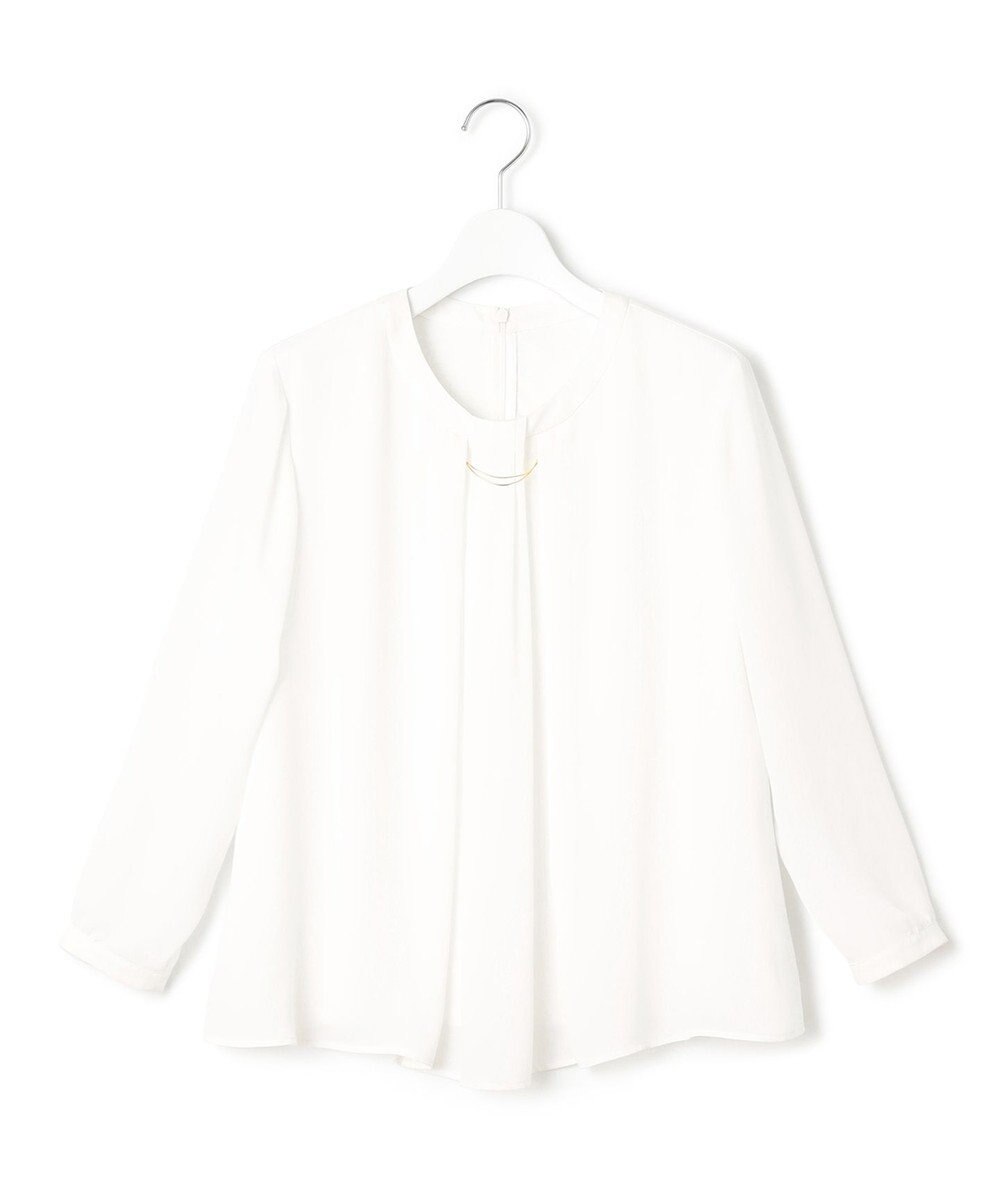 23区 S 【洗える】シルキーデシン タックディテール カットソー 