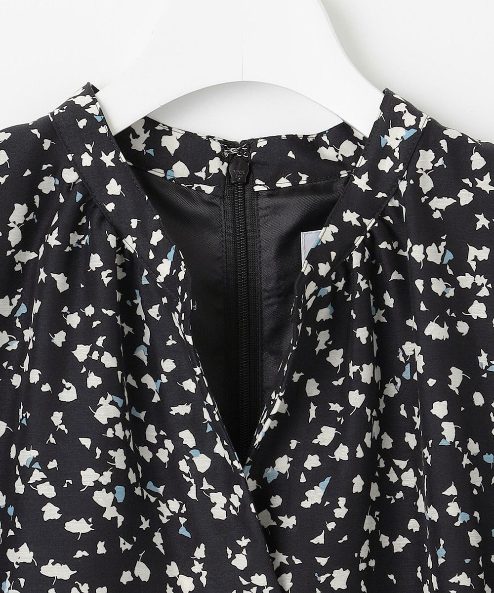 J.PRESS LADIES L 【洗える】スパンローンフラワープリント ワンピース 