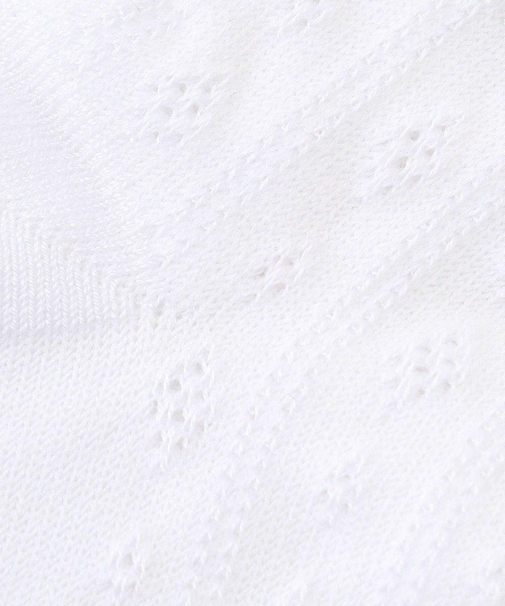 組曲 KIDS 【16-24㎝】レース付シルケット ショートソックス 