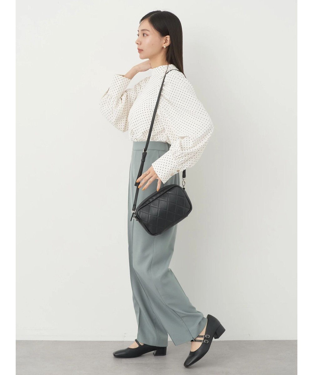 earth music&ecology ラグランギャザースリーブブラウス 