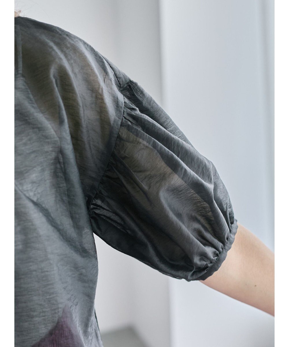 Te chichi レザーライクバックリボンブラウス 