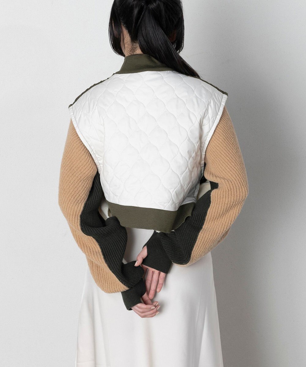 TRICOTE バンピーニット切り替えベスト 