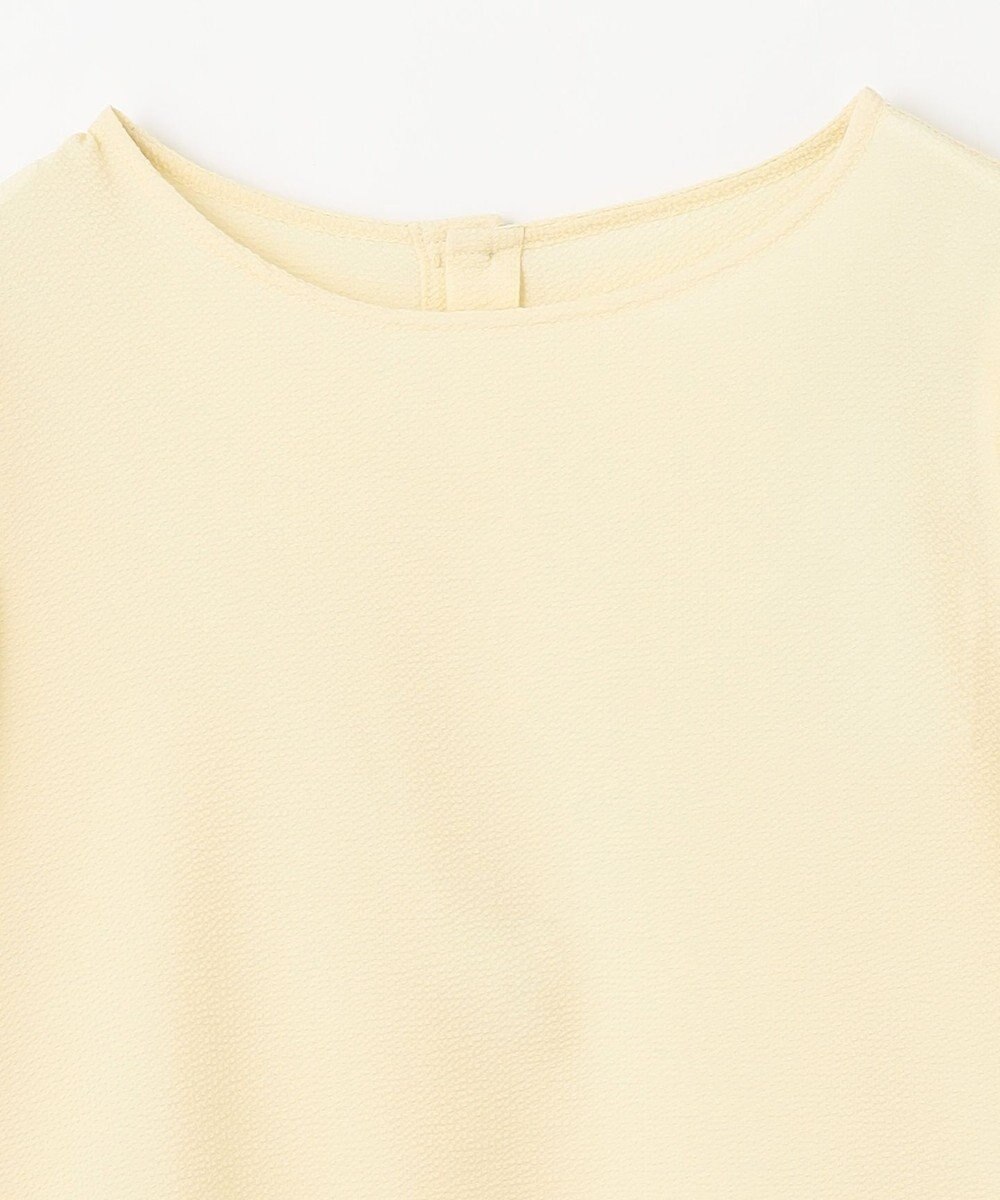 ANY サッカーギャザーバックペプラムブラウス 