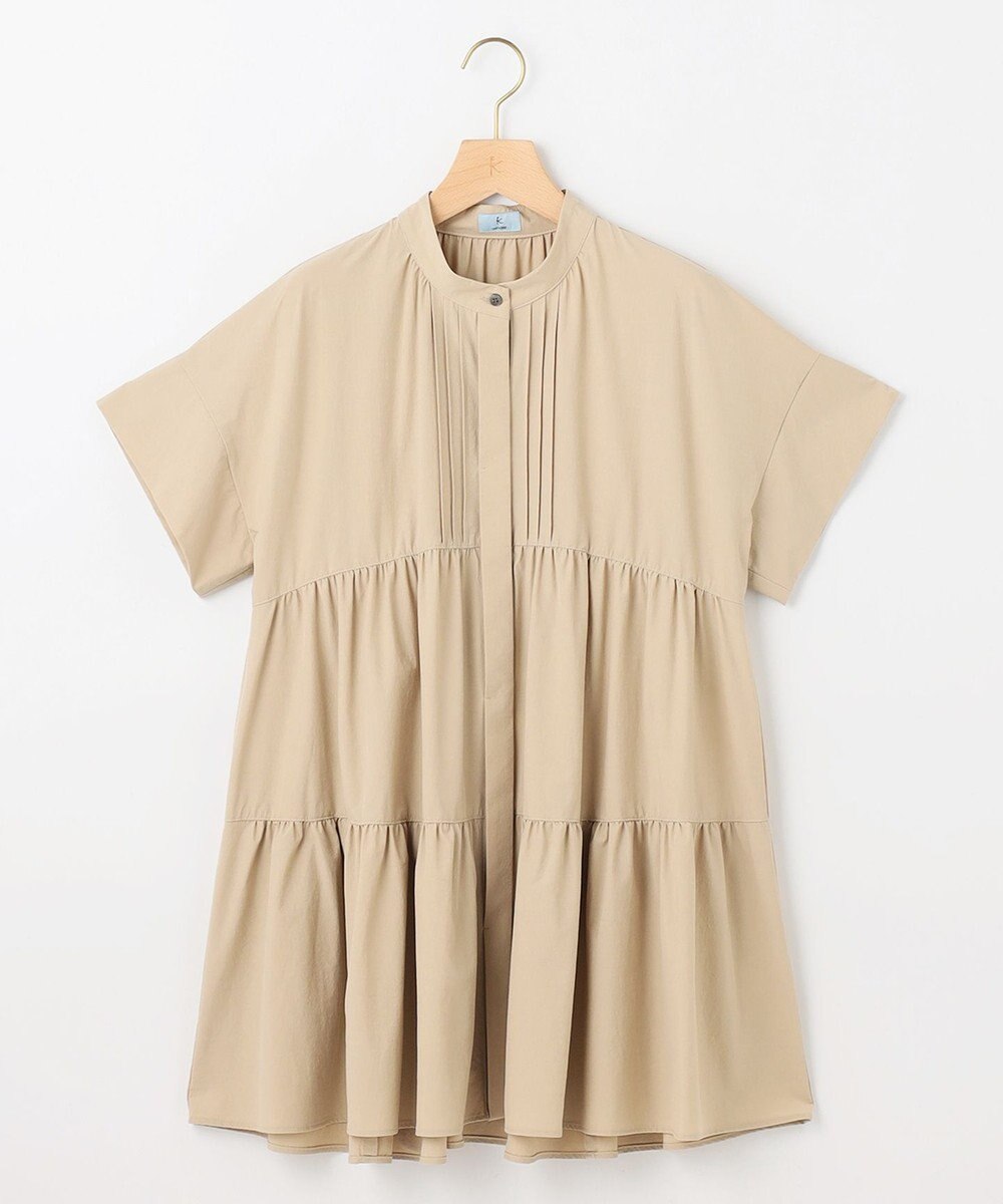 組曲 S スーパーライトストレッチティアード ブラウス 