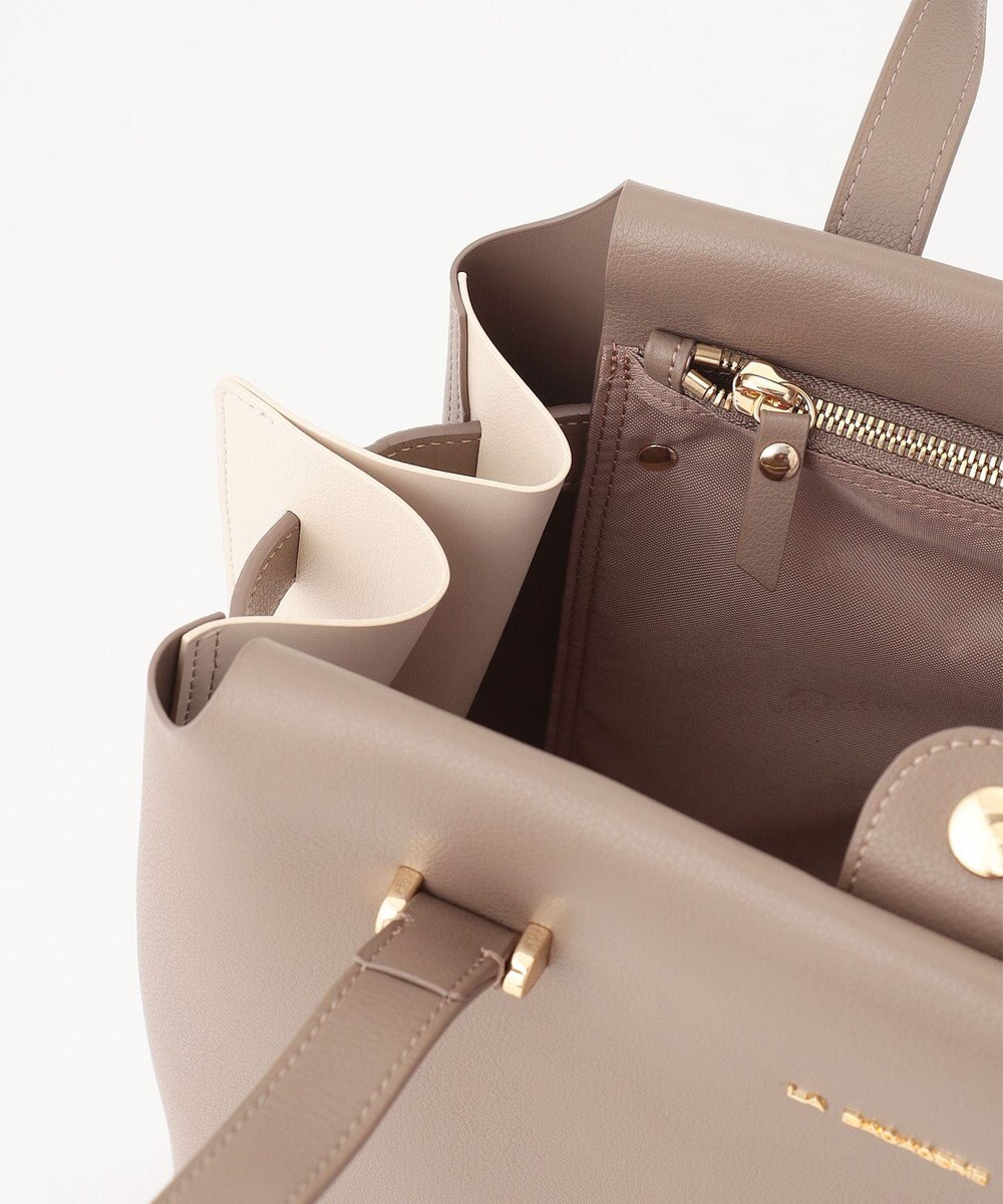 LA BAGAGERIE コンビカラーA4トートバッグ 