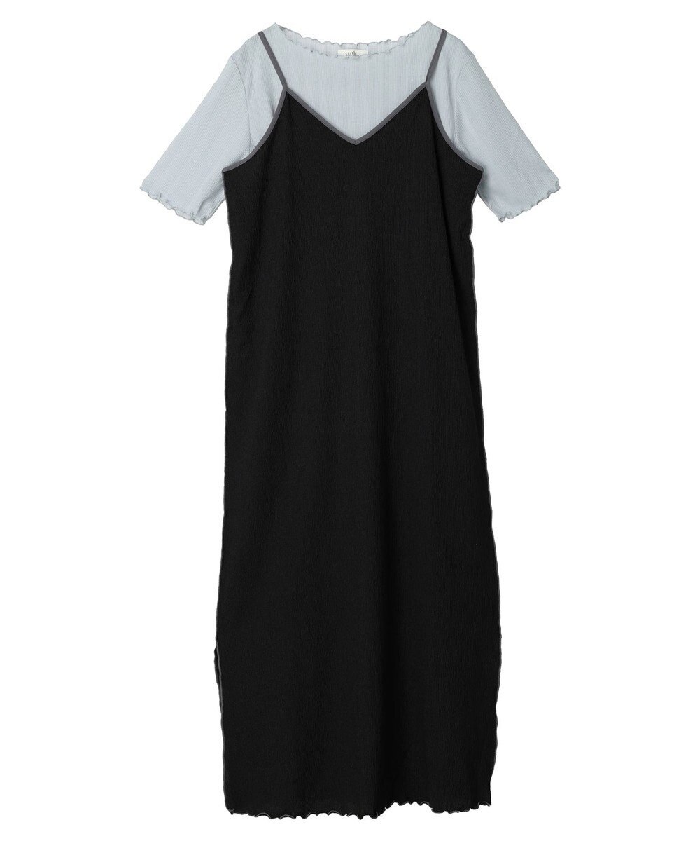 earth music&ecology ＳＥＴ２点配色キャミワンピース＋メローインナー 