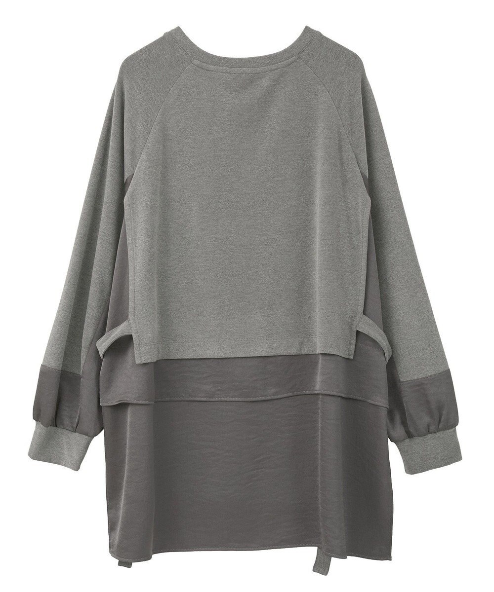 YECCA VECCA 素材MIXレイヤード起毛プルオーバー 