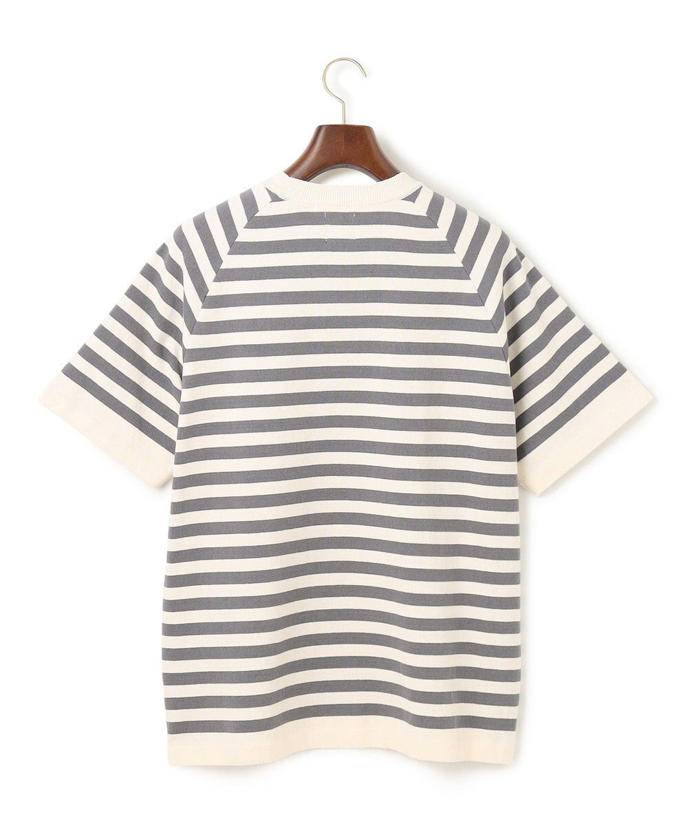 J.PRESS MEN 【J.PRESS ORIGINALS】Lightwave Border Raglan Knit T-shirt 