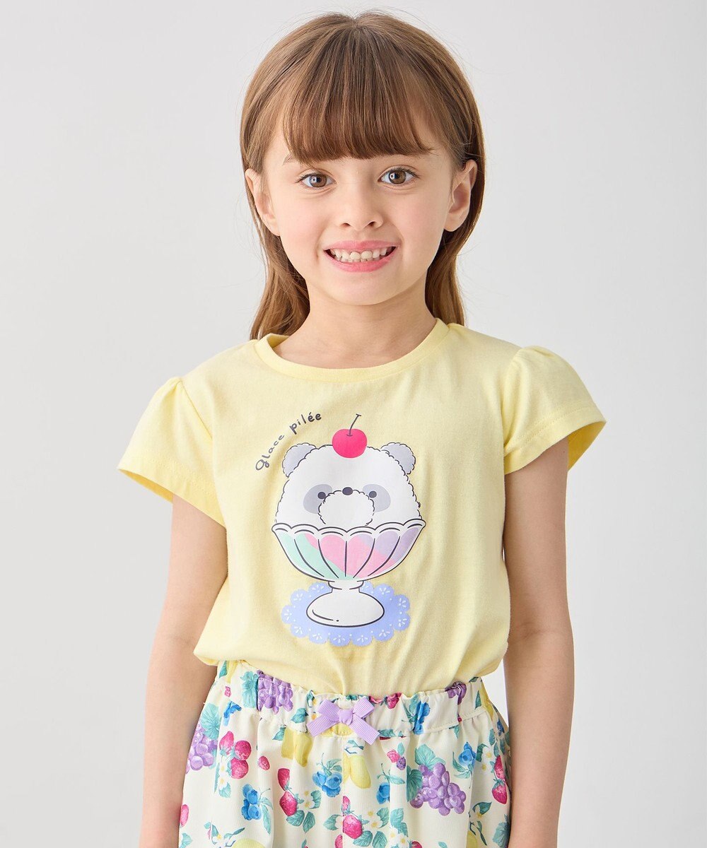 ANY KIDS 【水で色が変わる】接触冷感 しろくま ミラクルプリント Tシャツ 