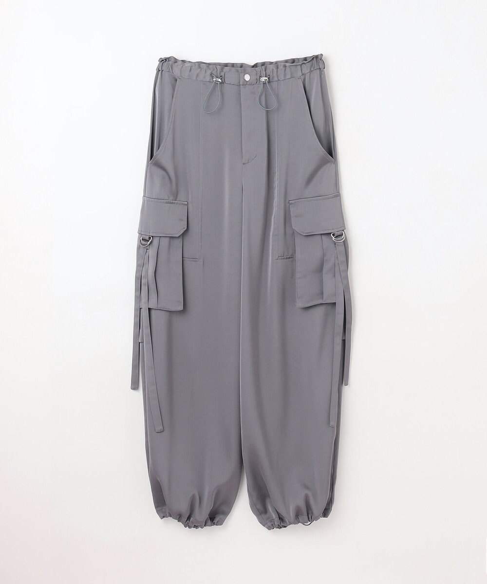 GRACE CONTINENTAL サテンカーゴパンツ 