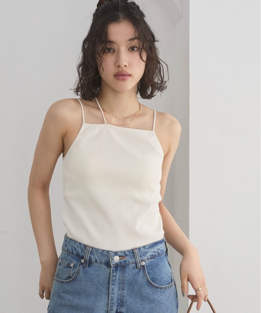 WEGO 【ANGIE VINTAGE/SMLサイズ展開】ストラップカップ付きベアキャミソール 